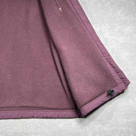 L.L. Bean Jacket Women's Size Large Purple Fleece Lined Full zip pockets - Picture 6 of 11